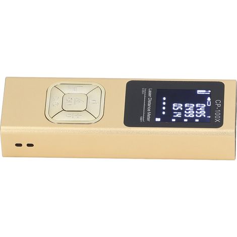 Mini télémètre laser électronique portable de haute précision, instrument de mesure infrarouge en alliage d'aluminium, règle laser, puissance laser 1mW, CP-100X, distance de mesure ≤100 mètres. (1/5)