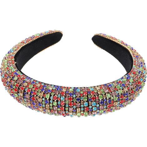 Bandeau à Cristaux Baroque pour Femme, Coiffure Élégante de Mariage (1/5)
