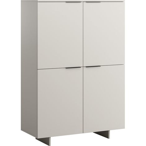 Estantería Flotei 103 , Cerrable, Aglomerado laminado, Número de puertas: 0, Número de cajones: 0, 145x100x42cm (1/4)