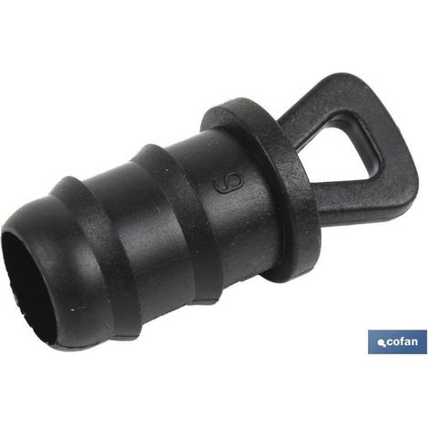 COFAN tapon final ø16mm   caja 100 unid. , Este tapón para riego por goteo se utiliza para tapar el final de la manguera de riego. Gracias a su diseño escalonado que facilita su de