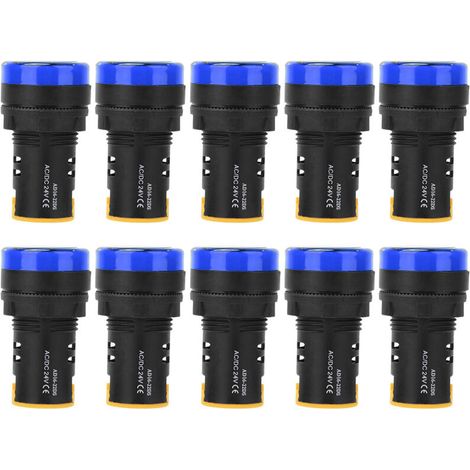 Voyant D Alimentation LED - 24 V - Ø22 Mm - IP65 - 10 Pièces (1/5)