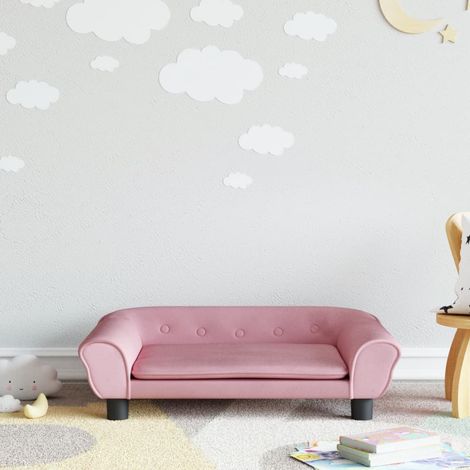 Canapé pour enfants,Canapé de Salon,Fauteuil Club rose 70x45x26 cm velours DGBDF119585 (1/5)