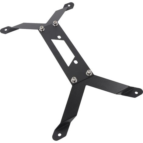Kit support toit voiture satellite rectangulaire mini socle plat sans joint forte ventouse alliage aluminium pour camping-car van bateau 3 pièces (1/5)