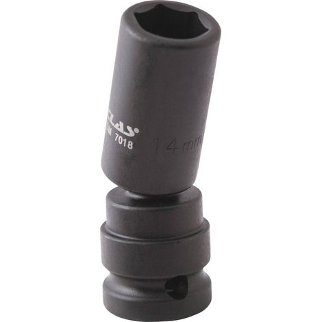 Douille cardan choc héxagonale 14mm L.69mm 1/2" Cr-Mo - SA 0492 - CLAS Equipements