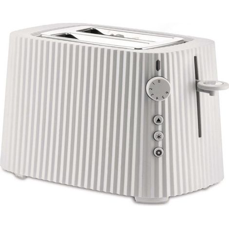Tostadora Alessi Plisse blanca diseño elegante (1/4)