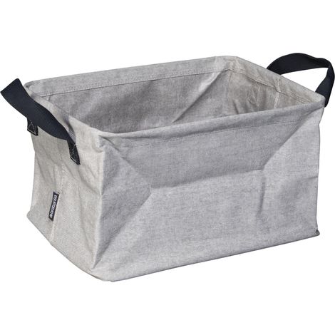 Brabantia Panier à linge pliable gris 35 litres