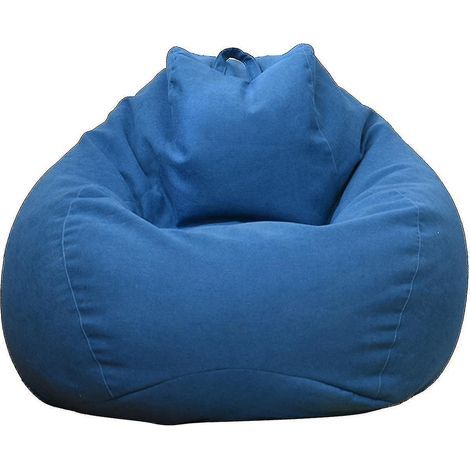 Housse de pouf extra large neuve pour canapé et fauteuil d'intérieur, idéale pour adultes et enfants Offre spéciale (Livraison gratuite) - 100 x 120 cm - Bleu (1/5)