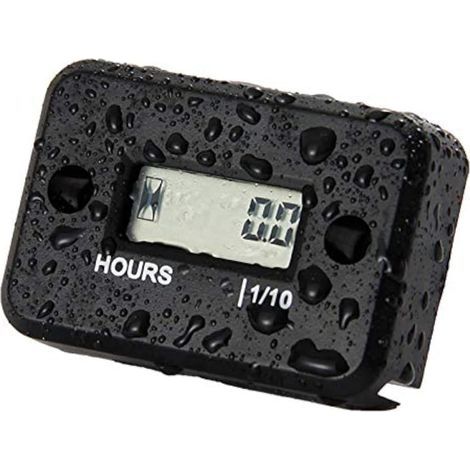 Compteur d'heures induction étanche pour moto, motocross, motoneige, motocross Noir (1/5)