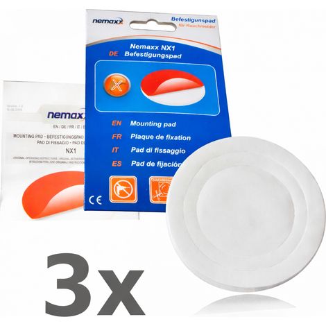 NEMAXX® Rauchmelder Befestigungspad Ø 80 mm – Original 3M Klebepad High-Tack, selbstklebend – Montage ohne Bohren/Werkzeug – Decke/Wand – Für Rauchwarnmelder, Brand-, CO- & Thermomelder – 3 Stück