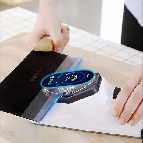 Affûteur de couteaux électrique à lame ouverte, outil de cuisine portable double face, affûtage rapide et précis. (1/5)