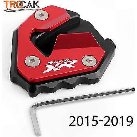 Vergrößerte Fußstütze für Motorrad-Seitenständer S1000XR 2014–2023, stabile, vergrößerte Platte, verstärktes Anti-Dellen-Pad, robuste Basis (1/5)