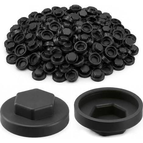 Cache Vis M8 16mm, 425PCS Bouchon Nylon pour Vis à Tête Hexagonale (1/5)