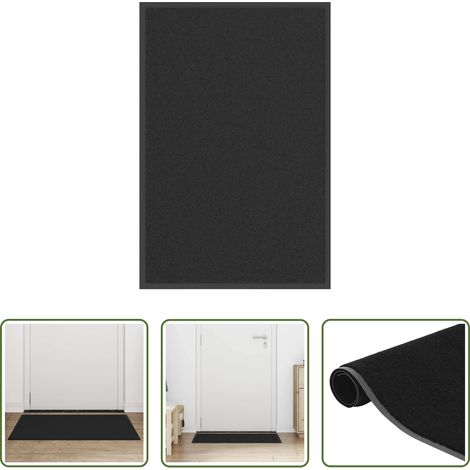 vidaXL Paillasson en polypropylène - Paillasson noir 60x90 cm (1/5)