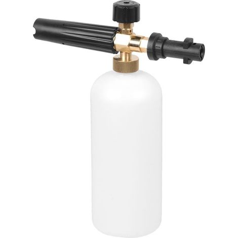 Nettoyeur Haute Pression Lance à Mousse de Neige, Réglable Canon à Mousse Pour Karcher Série K2/K3/K4/K5/K6/K7 pour Voiture 1L Bouteille de Savon (1/5)