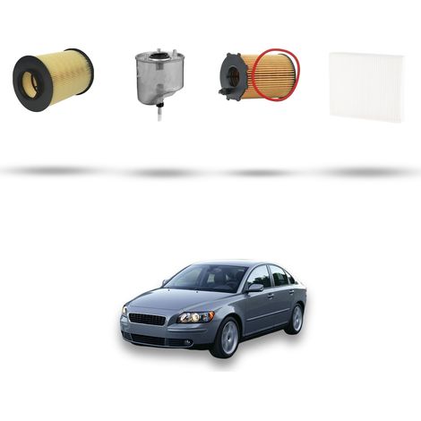 Kit tagliando 4 filtri compatibile con Volvo S40 II 1.6 D2 84kw dal 2010 (1/5)