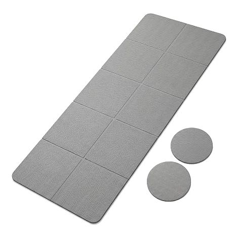 Multifunctional TPE Yoga Mat 72 x 24 mm, 5 mm + 2 Knee Pads 18 x 18 cm, Non-Slip, Wear-resistant, Knee, Elbow and Wrist Protection, Ideal for Pilates, Pilates (1/5)