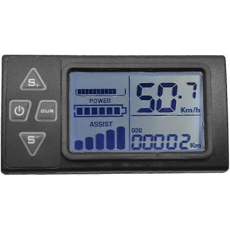 24V/36V/48V S861 LCD-Dashboard für Elektrofahrräder, Bedienfeld für BLDC-Controller (6-polig) (1/5)