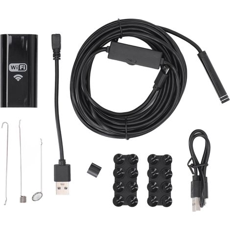 Wasserdichte WiFi-Inspektionspipette aus Aluminiumlegierung und ABS für Rohrprüfungen, mobile Endoskopkamera.
