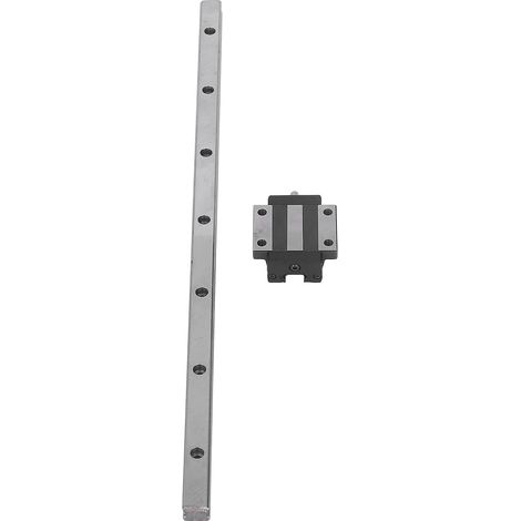 Kit de glissières à roulement linéaire à billes avec bloc en acier pour imprimantes 3D et pièces CNC, 350 mm (1/5)