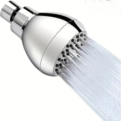 High-pressure shower head (3 inches), adjustable brass shower head ball joint (1/5)