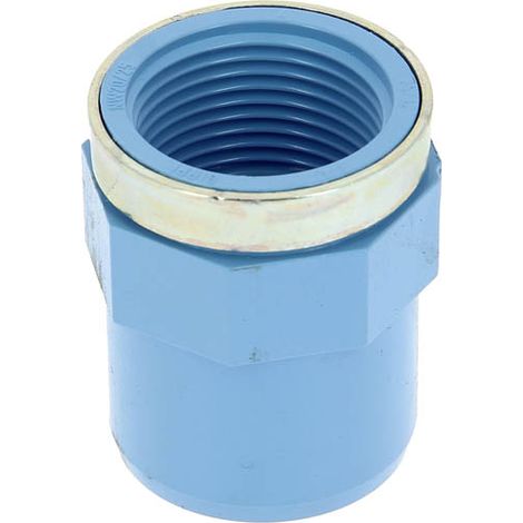 Manchon adaptation PVC bleu à coller F25M32 à visser F20-27