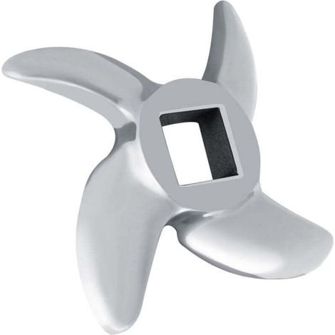 HURRISE Hachoir à Couteaux, Accessoire de Hachoir à Viande de 0,4 Pouce d'épaisseur, Broyeur/à Viande en Acier Inoxydable (32)