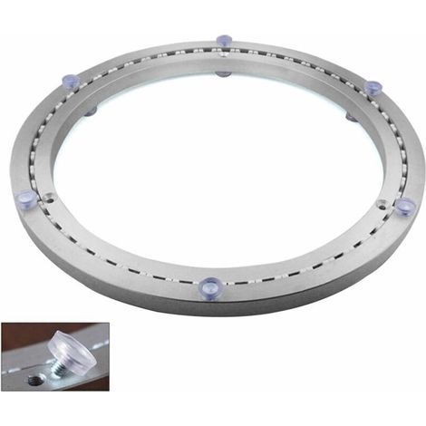 Roulement De Plateau Tournant en Métal, Rond Pivotant Base, Rotatifs 360°, Roulements à Billes à Une Rangée, pour Les Charges Lourdes, ø35cm (1/5)