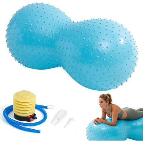Balle de yoga - 40 x 90 cm - Ballon de yoga en cacahuète - Ballon de gymnastique - Ballon de thérapie - Ballon de massage anti-éclatement - Pour fitness, yoga, gymnastique, entraînement (1/5)