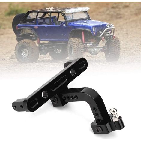 Crochet de Remorquage en Alliage d'aluminium pour Support de Remorque de Voiture SCX10 90046 90047 RC-et Conçu (Black) (1/4)