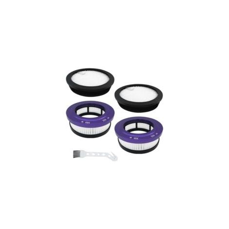 HEPA-Filter-Ersatzset, kompatibel mit dem kabellosen Staubsauger Anyson Stars 5 (45000 Pa/550 W/70 min), waschbar und wiederverwendbar, 2 Vorfilter, 2 Nachfilter, 1 Reinigungswerkzeug - Crezuo (1/4)