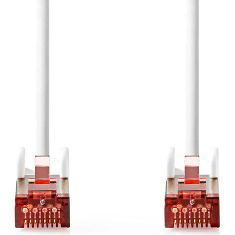 Nedis CAT6-Netzwerkkabel / RJ45 Stecker / RJ45 Stecker / S/FTP / 3.00 m / Rund / LSZH / Weiss / Label