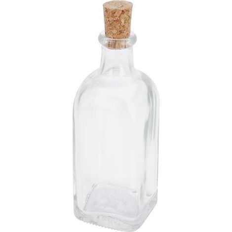 BOTELLA VIDRIO TAPON CORCHO 250 ML