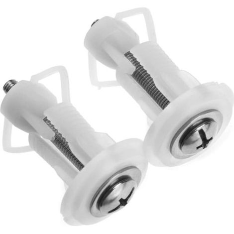 2PièCes Top Fix Couvercle de Toilette Vis de SièGe Bien éCrou de Fixation de Casserole WC Trou Borgne Kit de Montage pour (1/4)