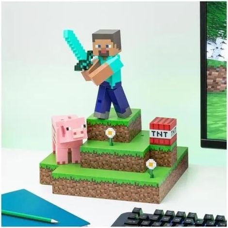 Paladone Minecraft Steve Diorama Light mehrfarbig 30 cm