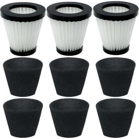 Compatible avec le modèle Dirt Devil Scorpion SD20005RED, les filtres à adsorption F117 SD30025B BD22025, référence similaire AD40117 (filtres par lot de 3 et filtres en mousse par lot de 6). (1/4)