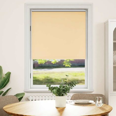 vidaXL Roller blind blackout 84,4x175 cm Fabric Width 80 cm beige