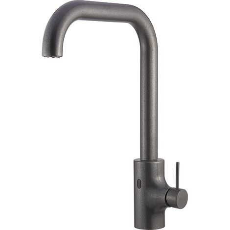 Miscelatore elettronico cucina con by-pass manuale canna girevole a batteria Serie LK01 Idral I55D0-14000 Ottone - Nero opaco (1/4)