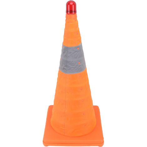 Type de feu de signalisation, 602929CM, barrière routière réfléchissante télescopique pour vision nocturne, cône de sécurité de signalisation relevable. (1/5)