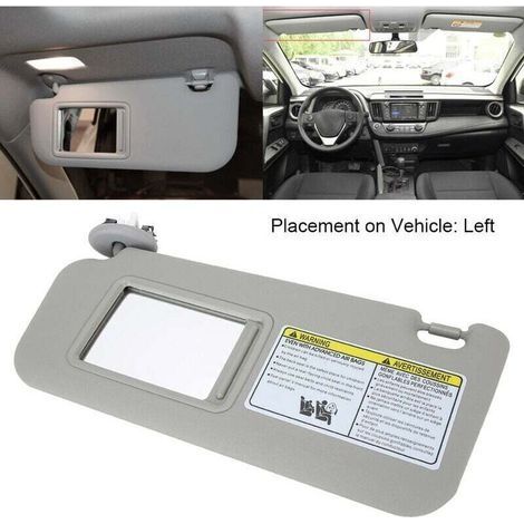 Linke Sonnenblende für den Fahrersitz, 74320-42501-B2, für RAV4 2006–2009, grau (1/3)