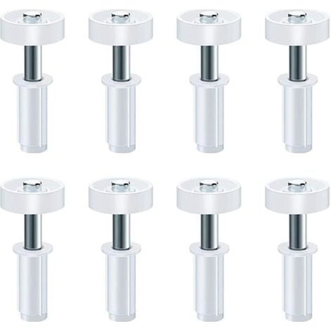 Lot de 8 roulettes de guidage en acier au carbone pour portes de placard à 2 vantaux, pièces de rechange pour portes de placard de 4,5 cm d'épaisseur. (1/5)