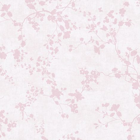Flowers wallcovering wall Profhome 770791 non-woven wallpaper smooth with pattern for kids matt pink cream light pink 5,33 m2 (1/5)