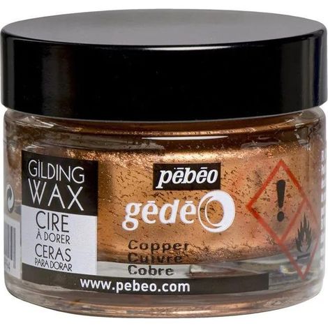 Pebeo Cera de dorado cobre 30 ml para madera