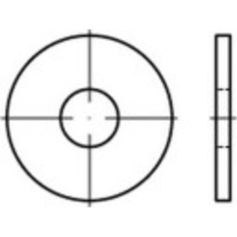 Rondelle 8.4 mm 24 mm acier étamé par galvanisation 100 pc(s) TOOLCRAFT 146444 (1/2)