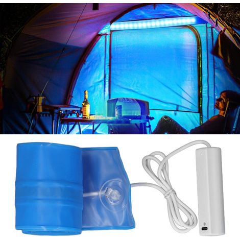 Lampe de tente gonflable LED d'extérieur, lampe de camping d'extérieur, lampe gonflable portable avec sac de rangement, lampe de camping RGB. (1/5)