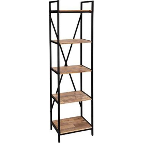 Étagère 5 Niveaux Design "Edena" 180cm Naturel (1/4)