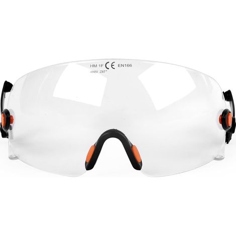 Visière de rechange intégrée transparente et colorée, compatible avec les casques de protection série Forest, etc (1/5)