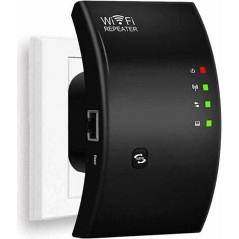 Répéteur WiFi, Amplificateur WiFi Puissant, WiFi Extender N300, WiFi Signal Booster, 1 Port Ethernet, Couvre jusqu'à 200㎡, Facile à Installer, Compatible avec Toutes Les Box Internet (1/4)