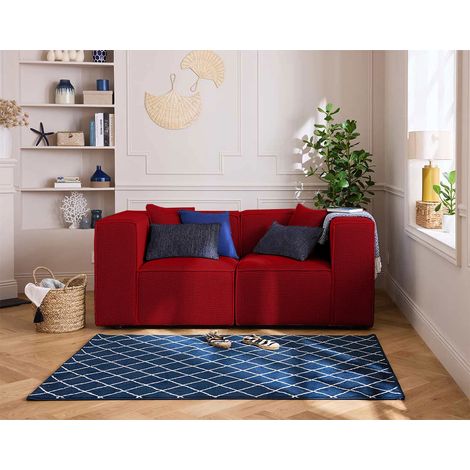 Arty - 2-sitzer modulares sofa - aus 3d-mesh-stoff - rot (1/5)