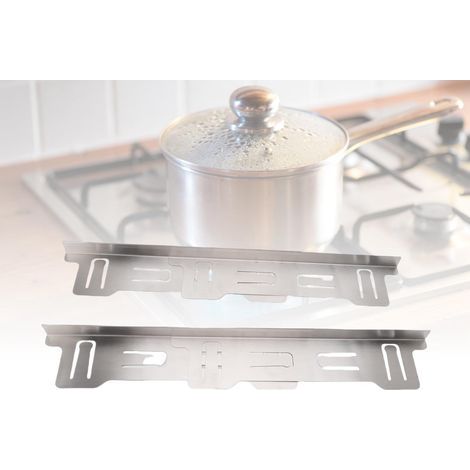 Herddichtungsabdeckung – Edelstahl 316. Seitliche Spaltabdichtung für den Backofen. Herd-Abschlussset. Schutz zwischen Kochfeld und Arbeitsplatte. (1/5)