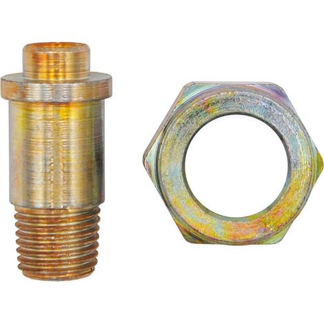 Kit iniettore e dado, modello per regolatore - Iniettore G 1/4" conico M ø 17,5 + dado Ch 25 H16 00000005900 (1/2)